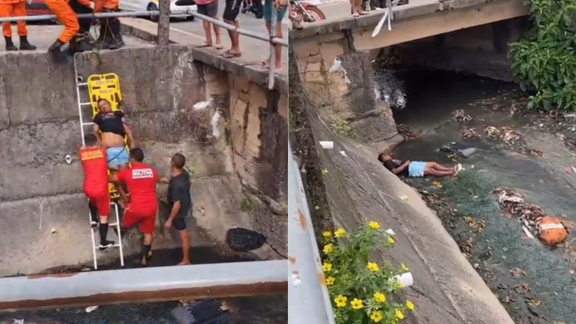 www.deixaeutefalar.com.br Homem de 35 anos cai em vala no bairro Cohab e é resgatado