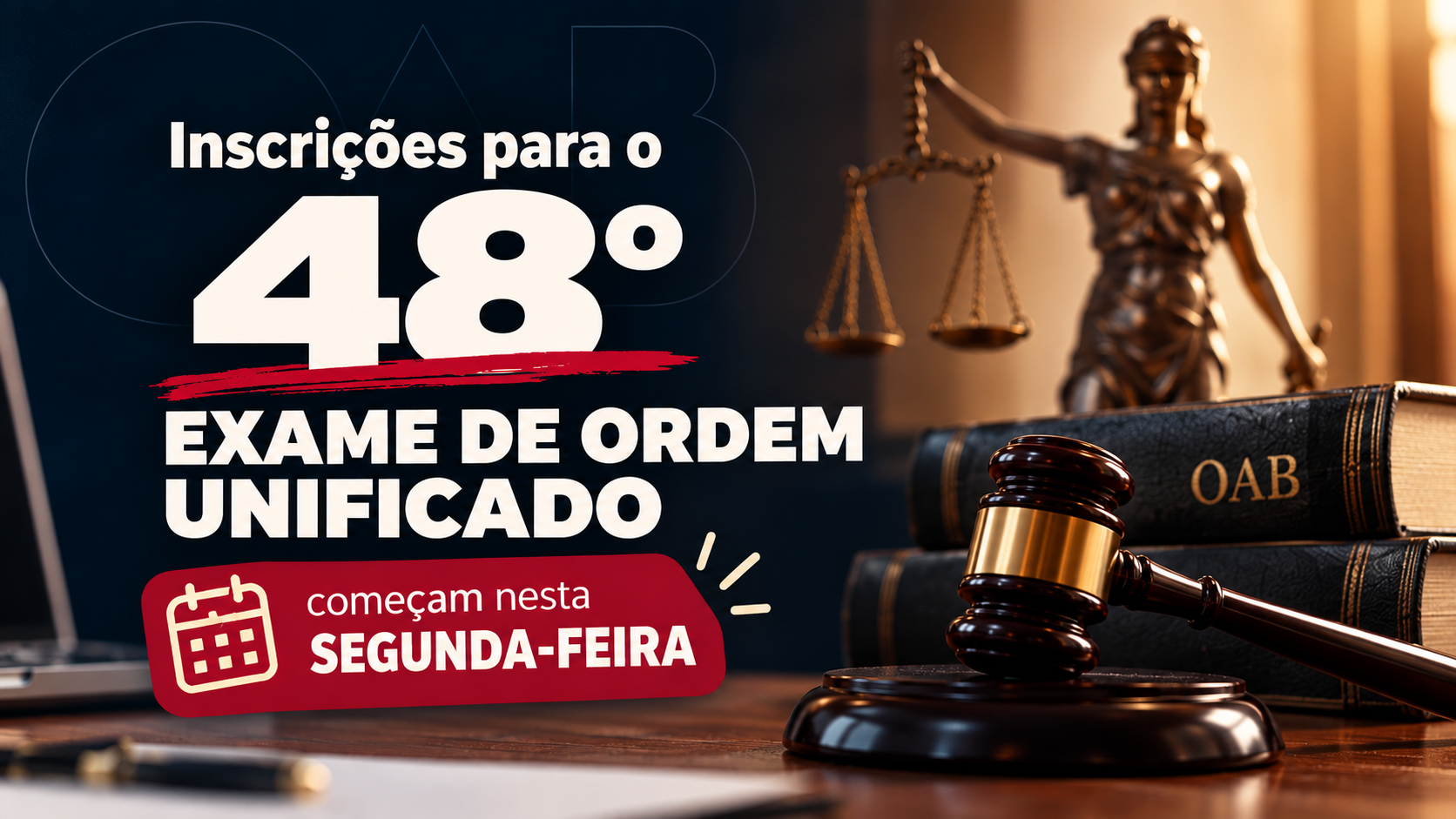 www.deixaeutefalar.com.br Inscrições para o 48º Exame de Ordem Unificado começam nesta segunda-feira
