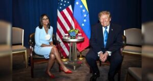 Venezuelanos criticam reunião entre Trump e Delcy Rodriguez