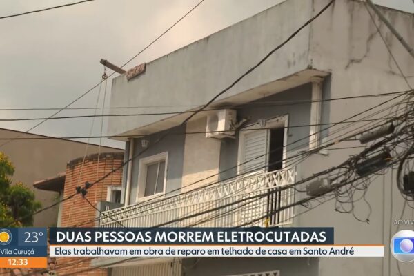 Dois homens morrem eletrocutados em obra na Rua Cuiabá, Santo André