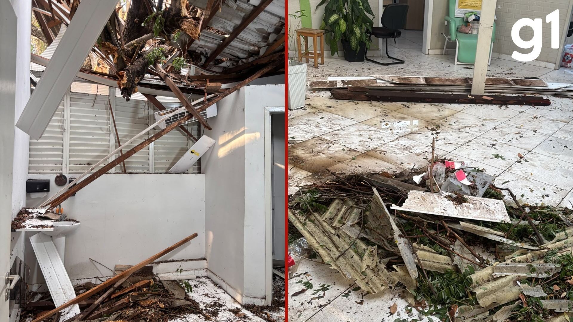 www.deixaeutefalar.com.br Árvore cai em unidade de saúde e fere enfermeira em Cuiabá