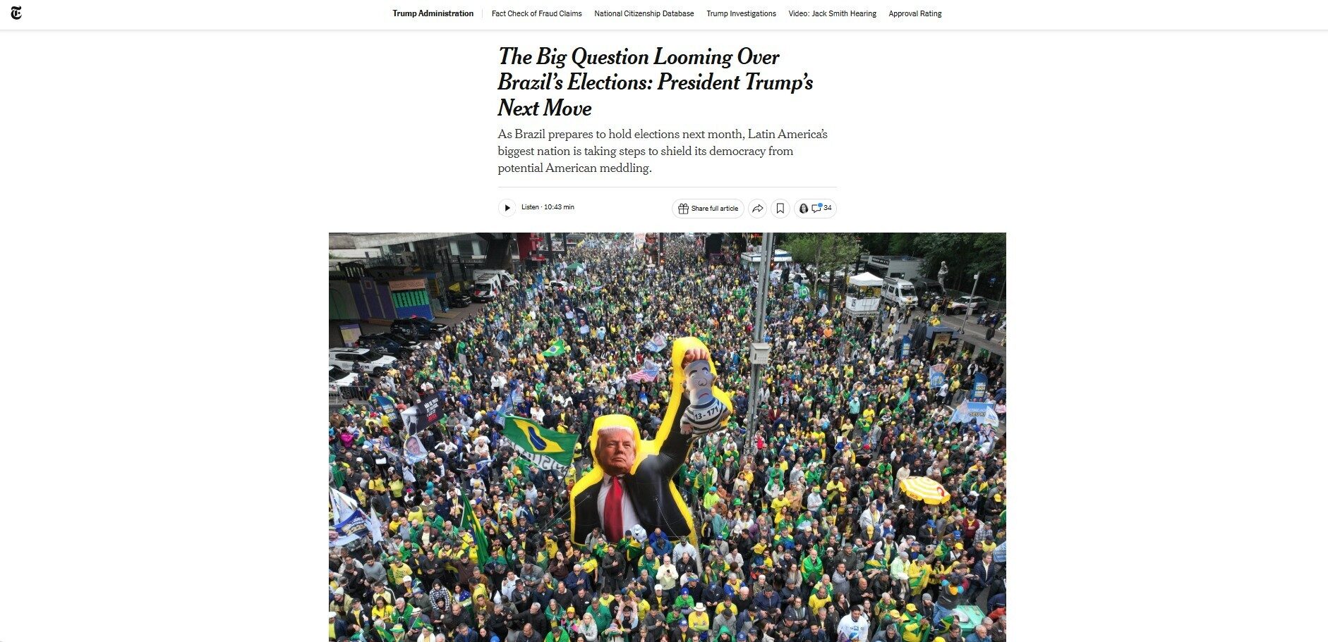 www.deixaeutefalar.com.br Imprensa internacional destaca eleição brasileira e ‘fator Trump’